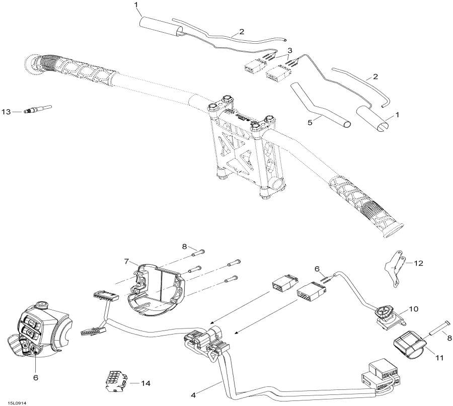 Схема узла 10- Рулевая Система Жгут Проводов (10- Steering Harness)
