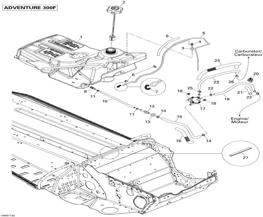 Схема узла 02- Топливная Система 300F (02- Fuel System 300F)