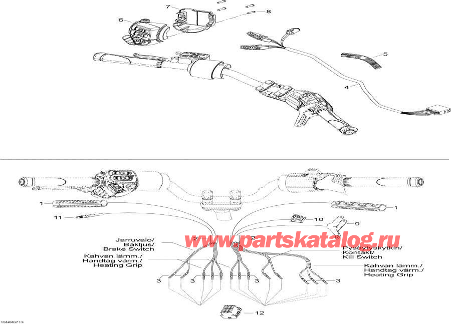 Схема узла 10- Рулевая Система Жгут Проводов (10- Steering Harness)
