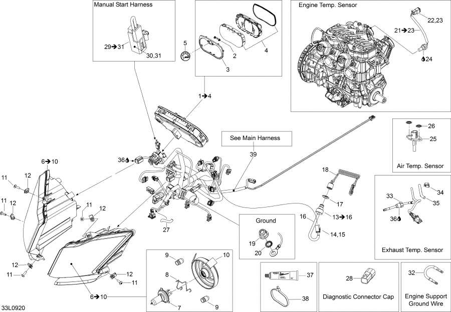 Схема узла 10- Электрика System (10- Electrical System)