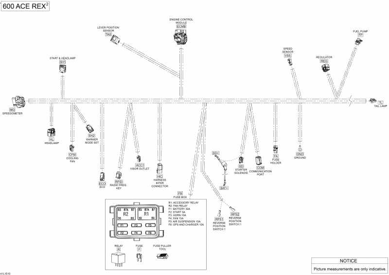 Схема узла 10- Электрика - Жгут Проводов (10- Electrical Harness)