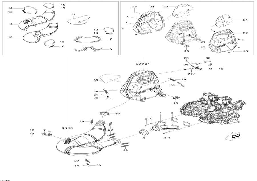 Схема узла 01- Выхлопная Система (01- Exhaust System)