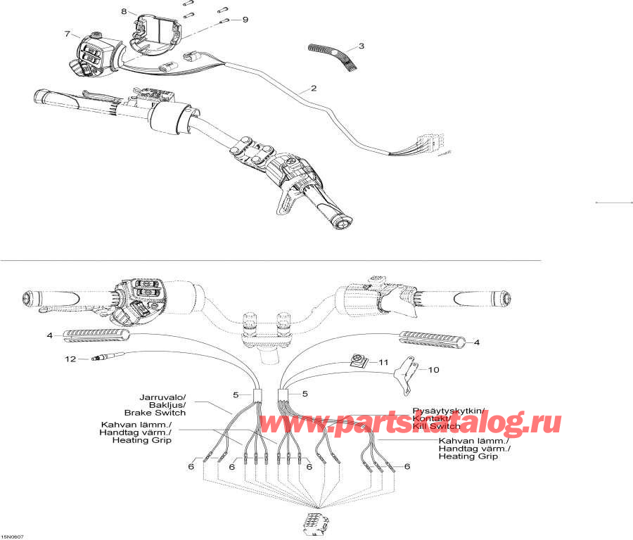 Схема узла 10- Рулевая Система Жгут Проводов (10- Steering Harness)