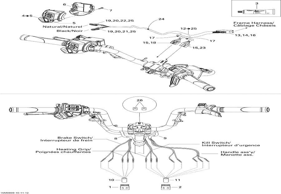 Схема узла 10- Рулевая Система Wiкольцо Жгут Проводов Adventure (10- Steering Wiring Harness Adventure)