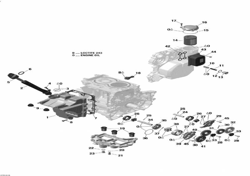 Схема узла 02- Смазка Двигателя - 600 Ace (02- Engine Lubrication - 600 Ace)