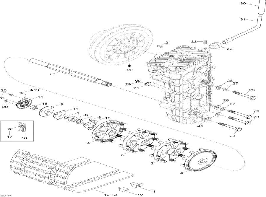 Схема узла 05- Drive Axle И Track (05- Drive Axle And Track)