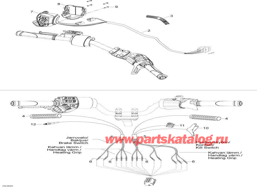 Схема узла 10- Рулевая Система Жгут Проводов (10- Steering Harness)