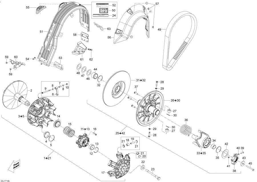 Схема узла 05- Шкив System 900 Ace (05- Pulley System 900 Ace)