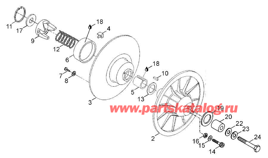 Схема узла 08- Задняя Подвеска (08- Rear Suspension)