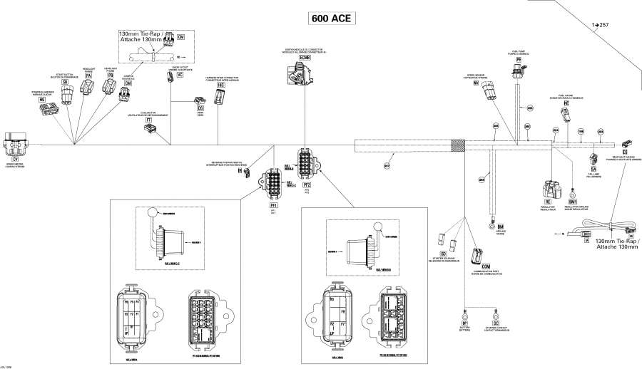 Схема узла 10- Электрика - Жгут Проводов (10- Electrical Harness)