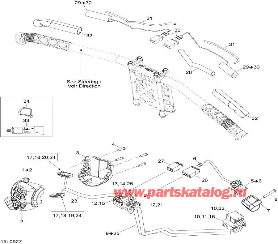 Схема узла 10- Рулевая Система Wiкольцо Жгут Проводов (10- Steering Wiring Harness)