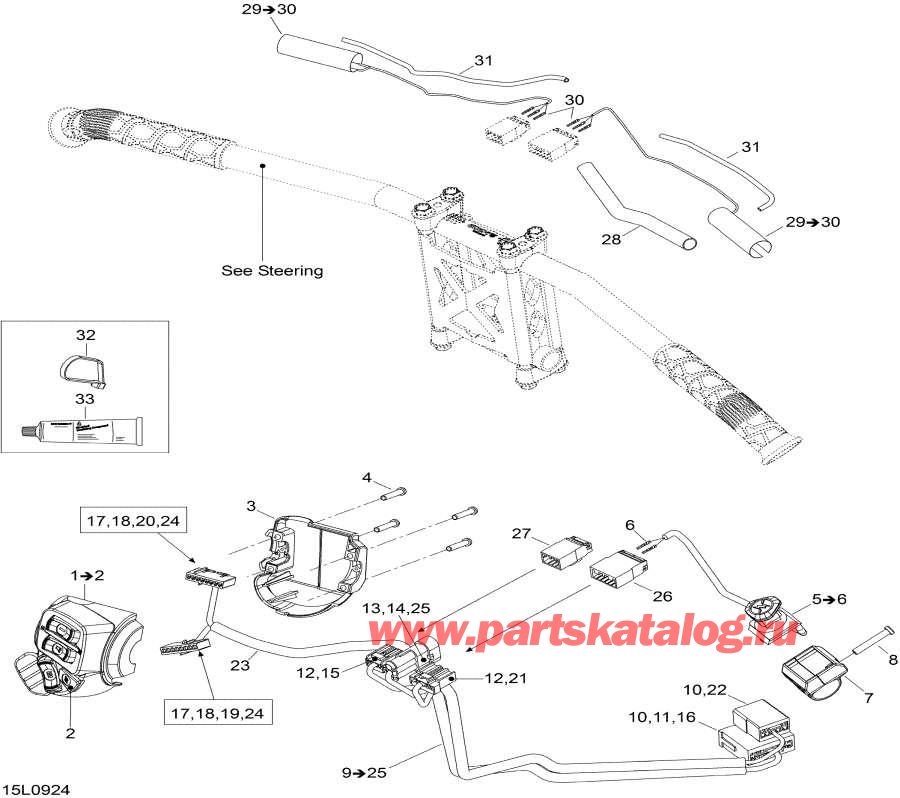 Схема узла 10- Рулевая Система Wiкольцо Жгут Проводов (10- Steering Wiring Harness)