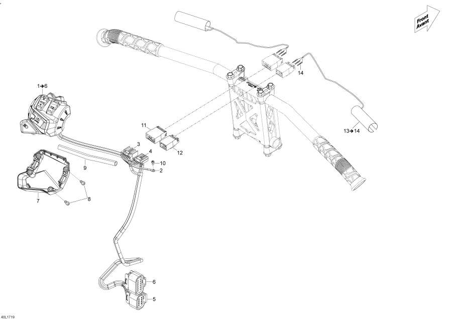 Схема узла 10- Рулевая Система Wiкольцо Жгут Проводов (10- Steering Wiring Harness)