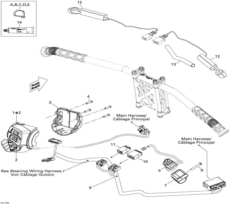 Схема узла 10- Рулевая Система Wiкольцо Жгут Проводов (10- Steering Wiring Harness)