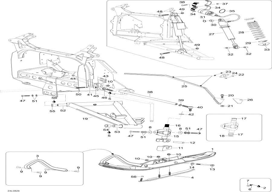 Схема узла 07- Передняя Подвеска И Лыжи (07- Front Suspension And Ski)