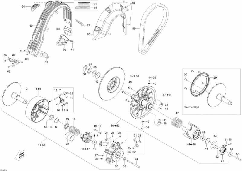 Схема узла 05- Шкив System (05- Pulley System)