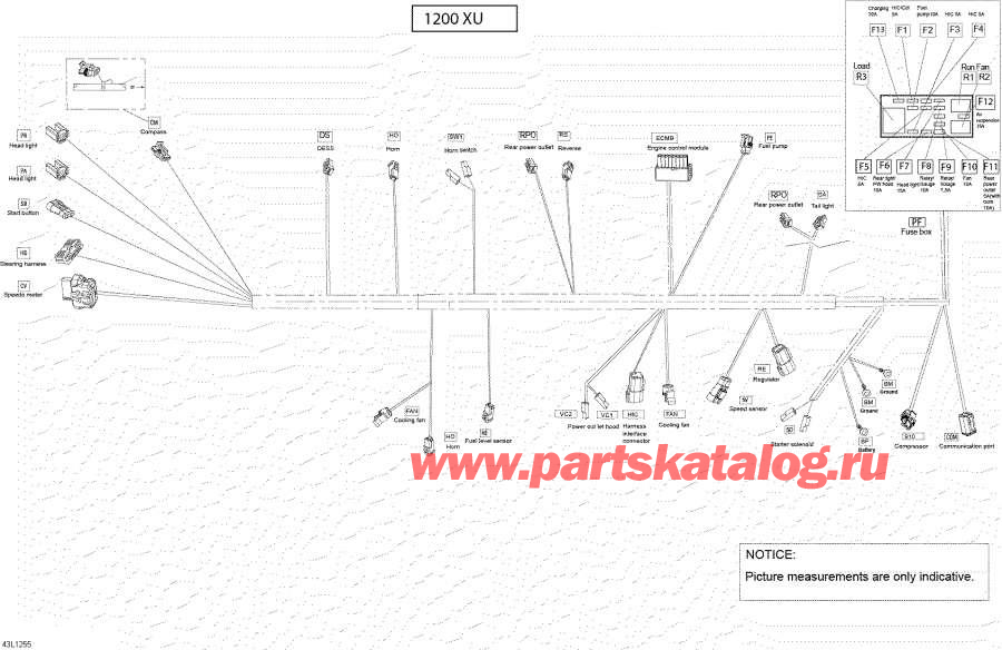 Схема узла 10- Электрика - Жгут Проводов (10- Electrical Harness)