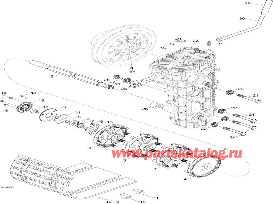 Схема узла 05- Drive Axle И Track (05- Drive Axle And Track)