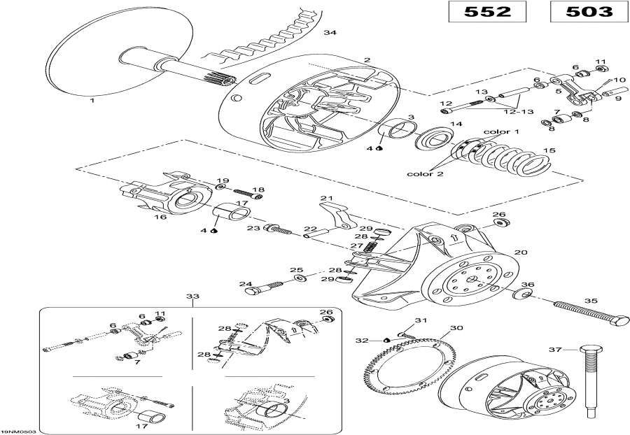 Схема узла 05- Шкив Привода, 5900Fce (05- Drive Pulley, 5900Fce)