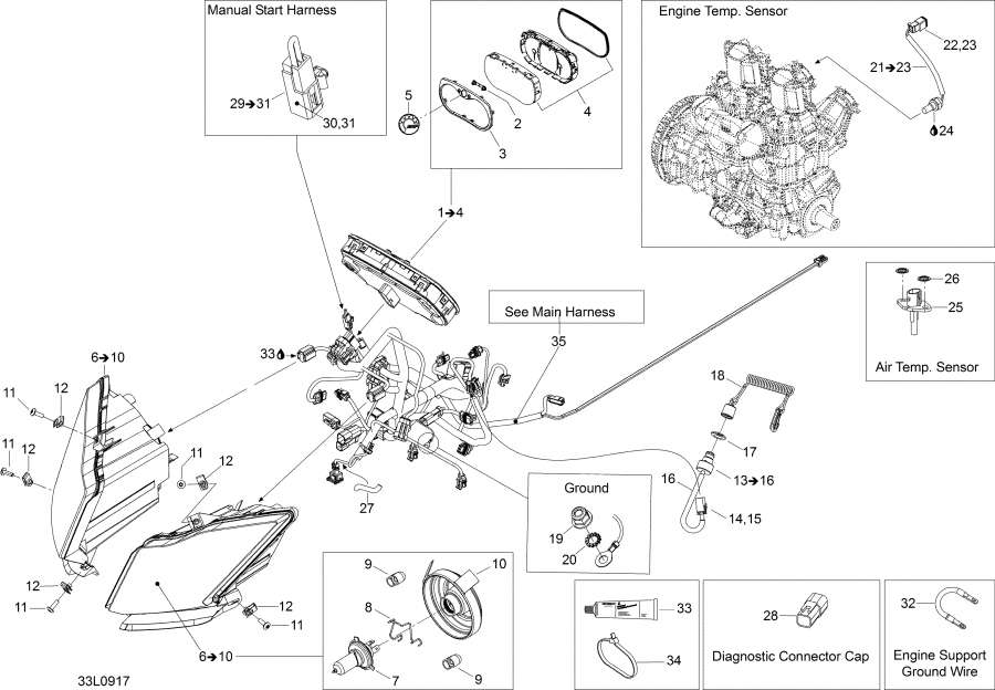 Схема узла 10- Электрика System (10- Electrical System)