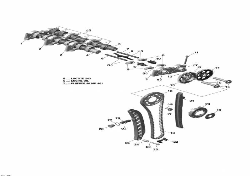 Схема узла Распределительный Вал И Цепь Распредвала (01_Camshafts And Timing Chain)
