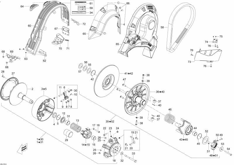 Схема узла 05- Шкив System (05- Pulley System)