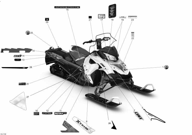 Схема узла 09- Наклейки 600 Etec (09- Decals 600 Etec)