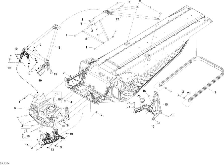 Схема узла 09- Рама И Components (09- Frame And Components)