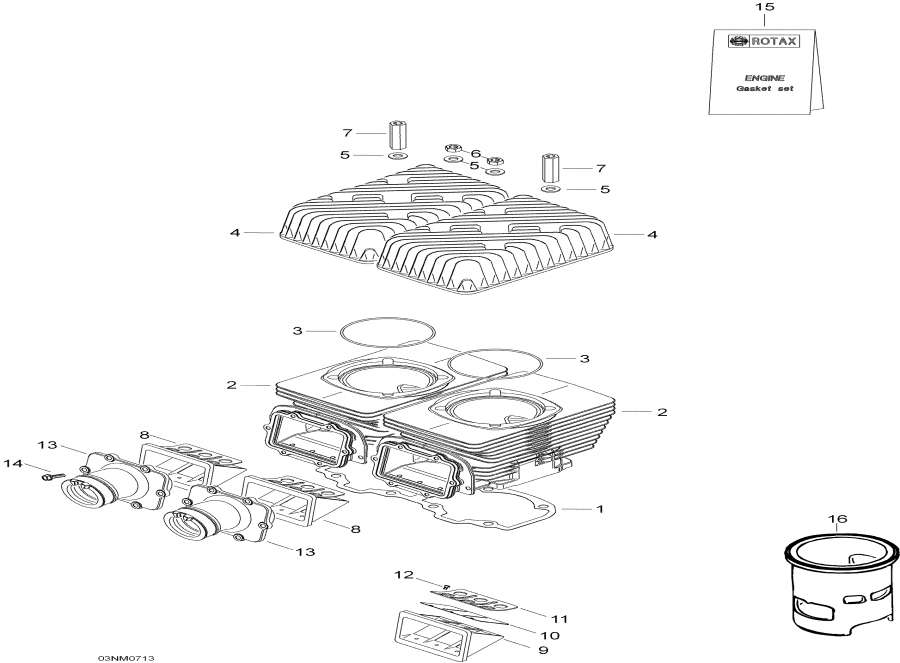 Схема узла 01- Цилиндр И Головка Блока Цилиндра (01- Cylinder And Cylinder Head)
