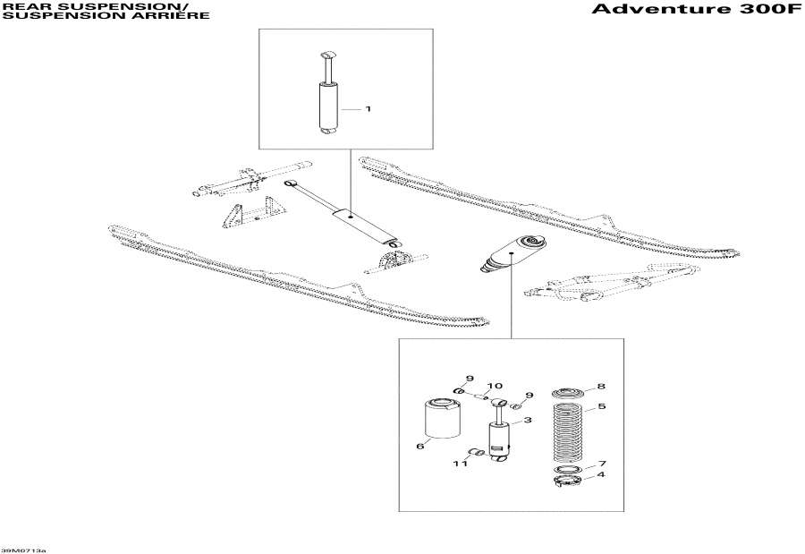 Схема узла 08- Задняя Подвеска Shocks 300F (08- Rear Suspension Shocks 300F)