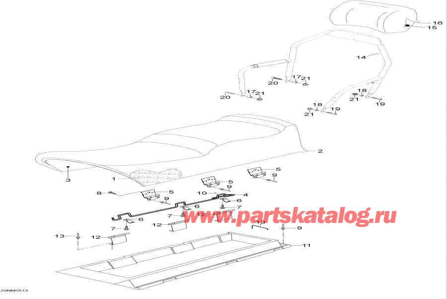 Схема узла 09- Седло (09- Seat)