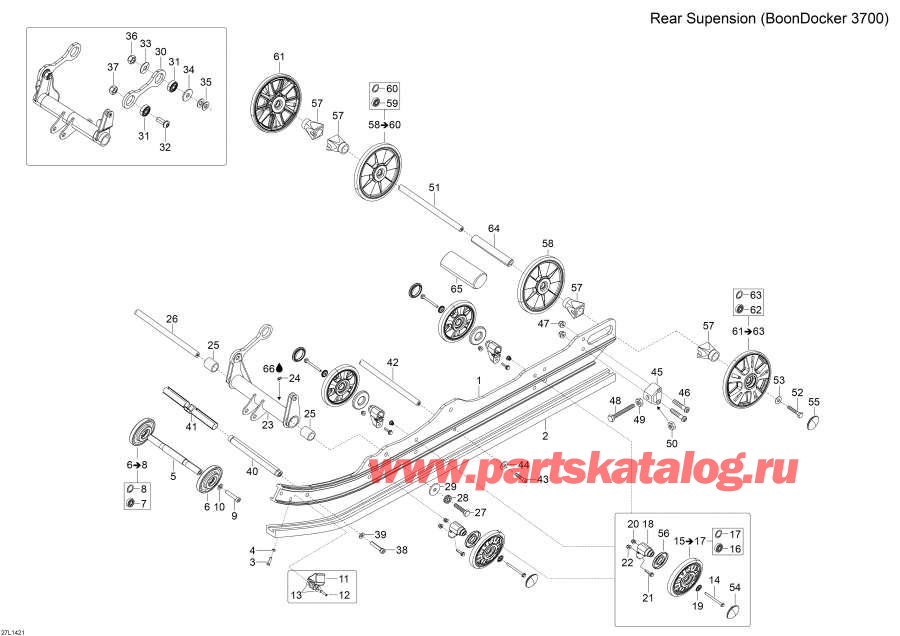 Схема узла 08- Задняя Подвеска (3700) (08- Rear Suspension (3700))