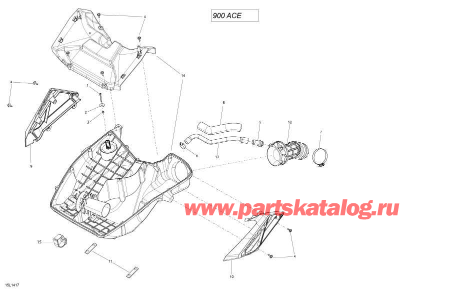 Схема узла 02- Air Система Впуска System (02- Air Intake System)