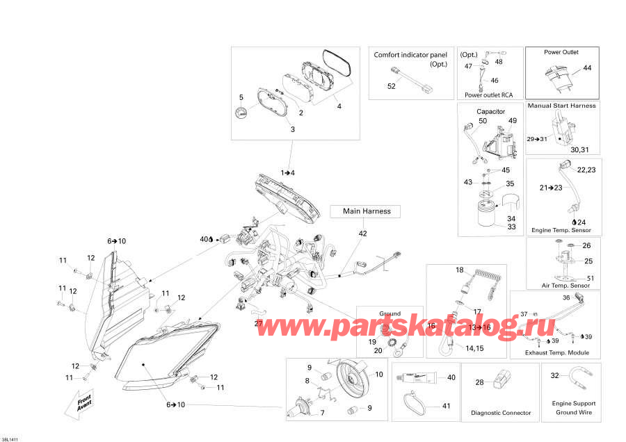 Схема узла 10- Электрика System (10- Electrical System)