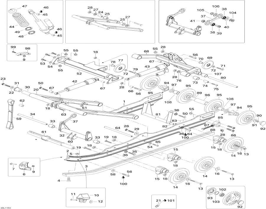 Схема узла 08- Задняя Подвеска (08- Rear Suspension)