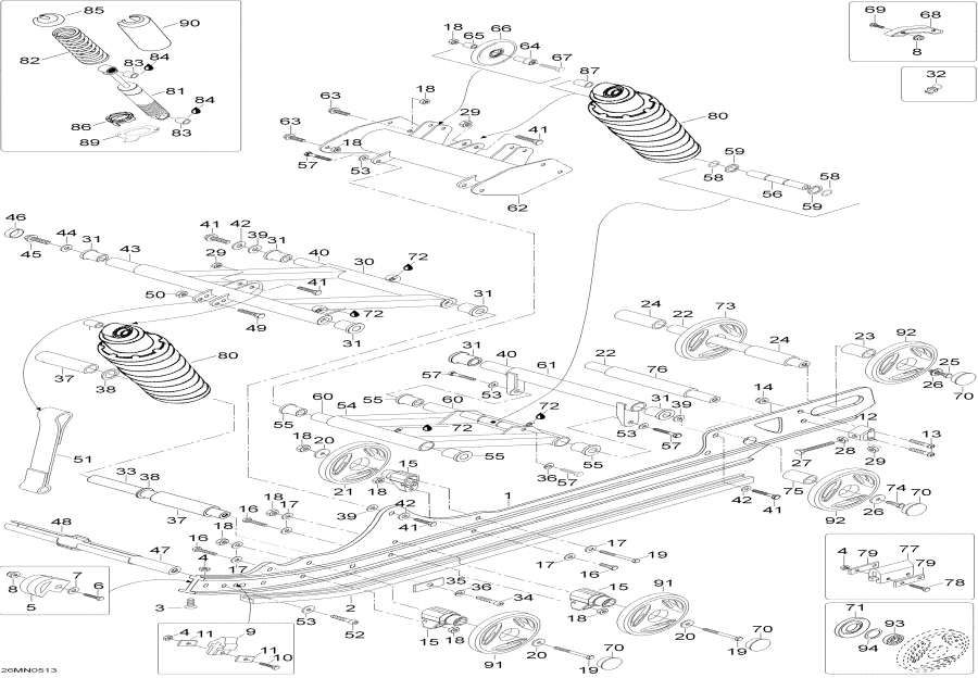 Схема узла 08- Задняя Подвеска (08- Rear Suspension)