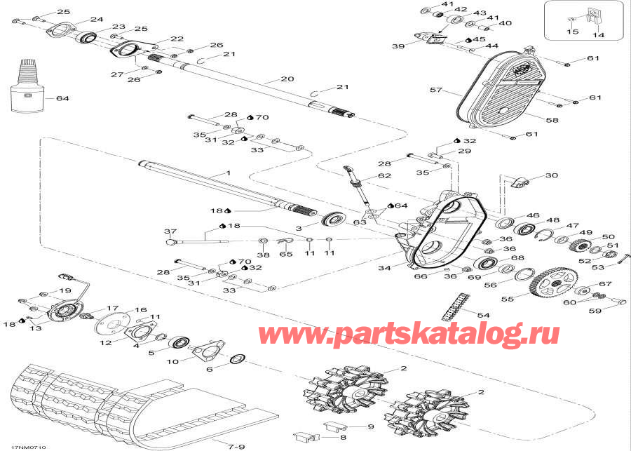 Схема узла 05- Drive Axle И Track (05- Drive Axle And Track)
