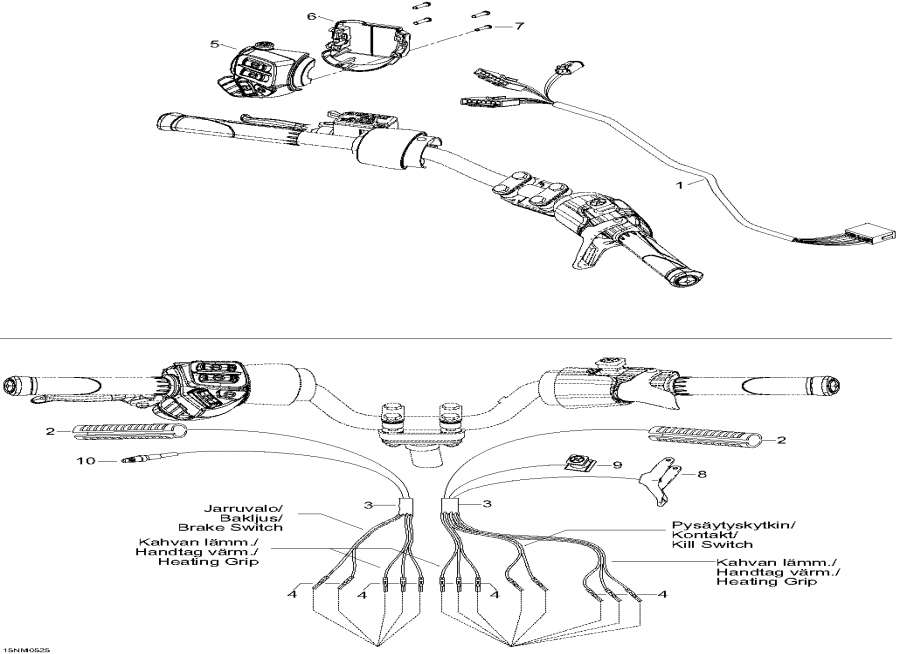 Схема узла 10- Рулевая Система Жгут Проводов (10- Steering Harness)