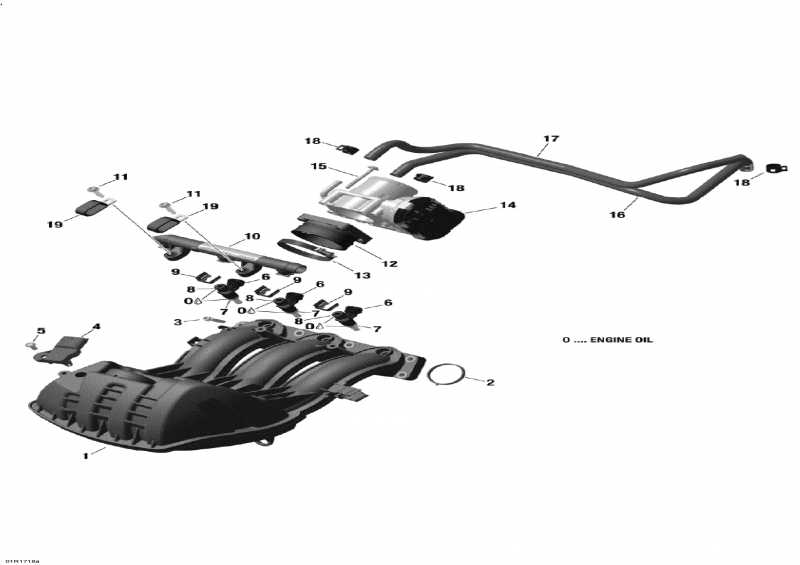 Схема узла 02- Впускная Система И Дроссель Газа - 900 Ace (02- Air Intake Manifold And Throttle Body - 900 Ace)