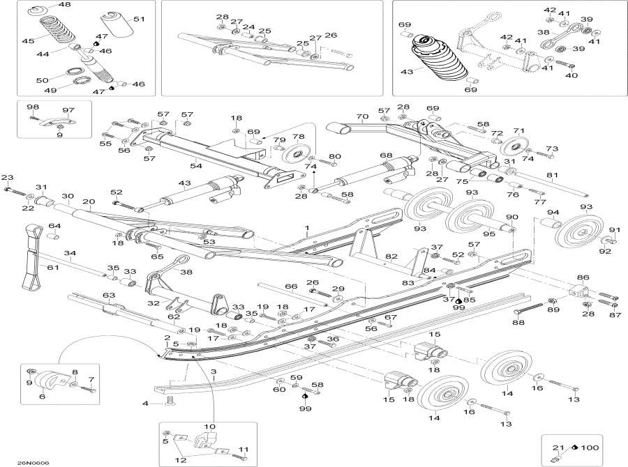 Схема узла 08- Задняя Подвеска (08- Rear Suspension)