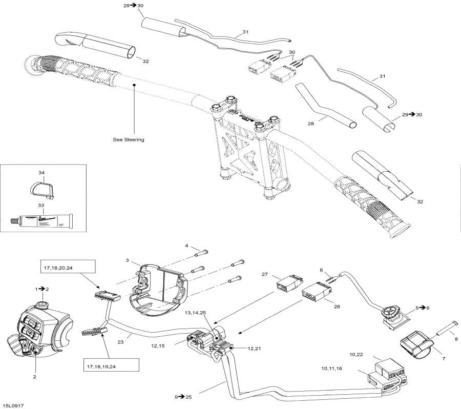 Схема узла 10- Рулевая Система Wiкольцо Жгут Проводов (10- Steering Wiring Harness)