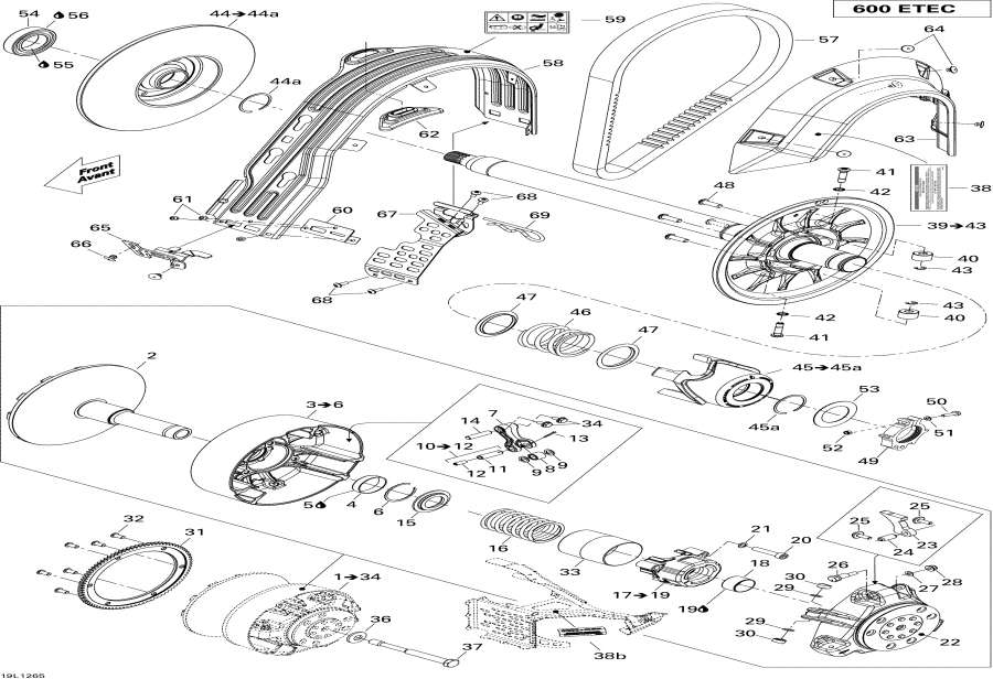 Схема узла 05- Шкив System (05- Pulley System)