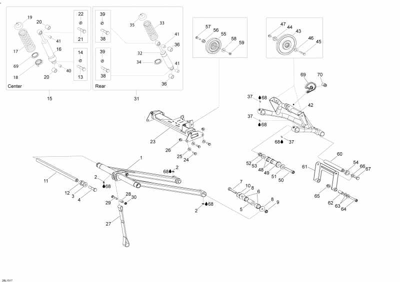 Схема узла 08- Задняя Подвеска (08- Rear Suspension)