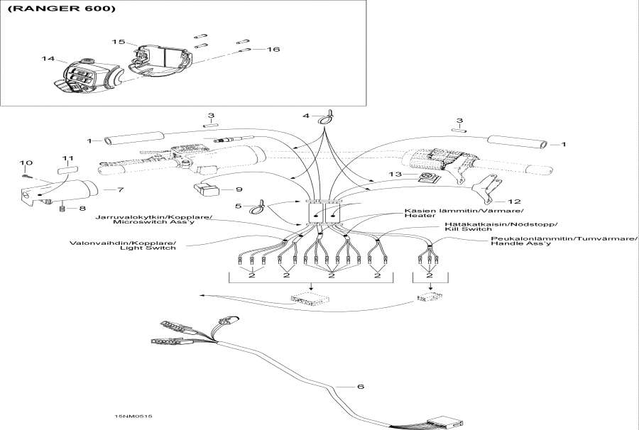 Схема узла 10- Рулевая Система Жгут Проводов (10- Steering Harness)