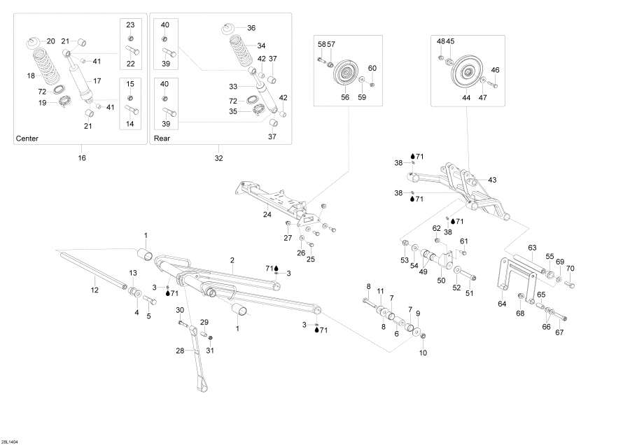 Схема узла 08- Задняя Подвеска (08- Rear Suspension)