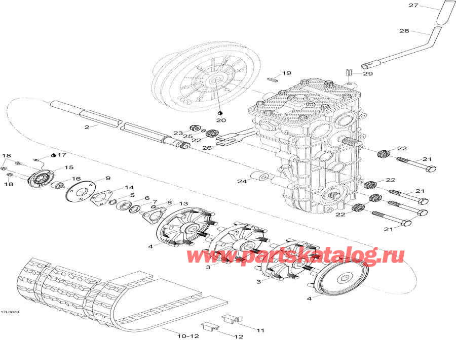 Схема узла 05- Drive Axle И Track (05- Drive Axle And Track)