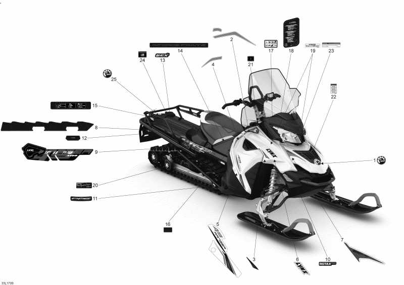 Схема узла 09- Наклейки 600 Ace & 600 Etec (09- Decals 600 Ace & 600 Etec)