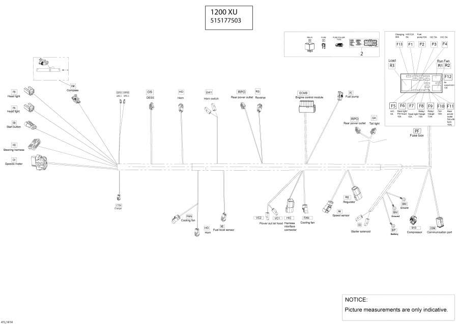 Схема узла 10- Электрика - Жгут Проводов (10- Electrical Harness)