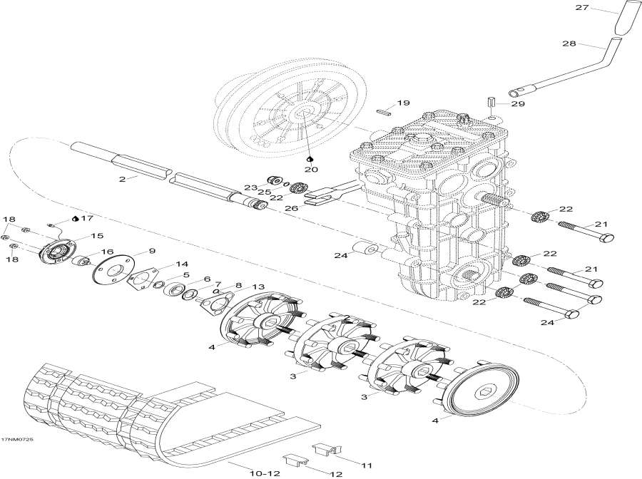 Схема узла 05- Drive Axle И Track (05- Drive Axle And Track)