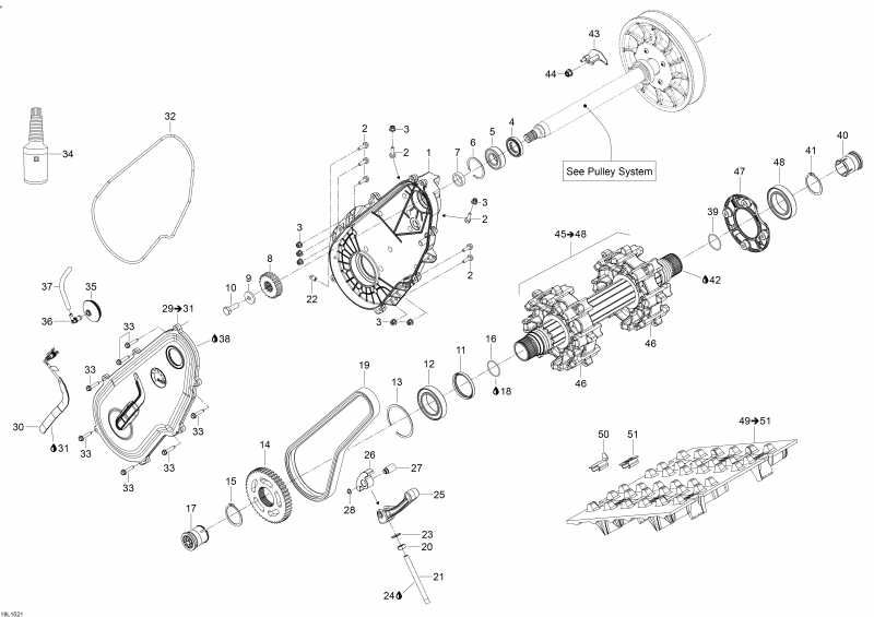 Схема узла 05- Система Привода